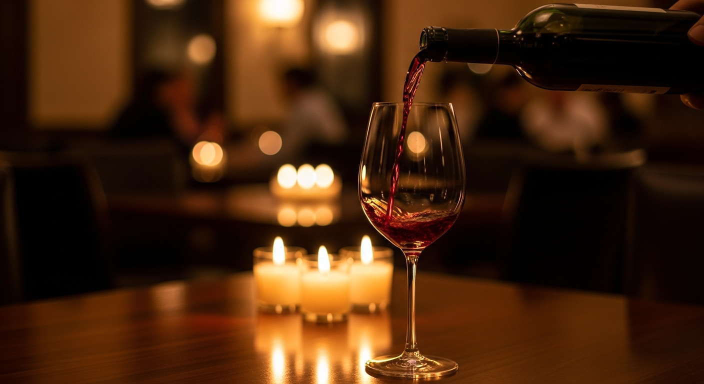Pouring wine